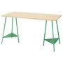 IKEA MITTCIRKEL МІТТЦІРКЕЛЬ / TILLSLAG ТІЛЛЬСЛАГ, письмовий стіл, яскравий сосновий / зелений ефект, 140x60 см 395.087.57 фото