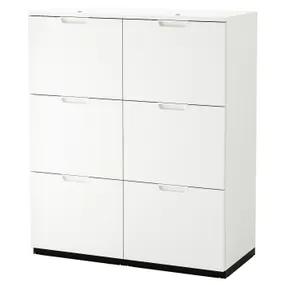 IKEA GALANT ГАЛАНТ, комбінація д/збер з відділен д/тек, білий, 102x120 см 893.041.02 фото