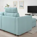IKEA VIMLE ВІМЛЕ, 3-місний диван із кушеткою, з узголів'ям САКСЕМАРА/світло-синій 993.991.33 фото thumb №3