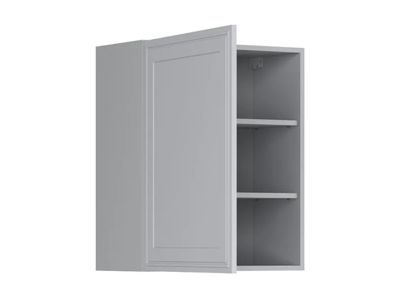 BRW Верхний кухонный шкаф Верди 60 см левый светло-серый матовый, греноловый серый/светло-серый матовый FL_G_60/72_L-SZG/JSZM фото №3