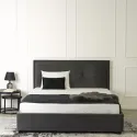 Кровать двуспальная бархатная MEBEL ELITE ANDRE Velvet, 160x200 см, серый фото thumb №8