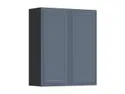 BRW Кухонный верхний шкаф Verdi 80 см с выдвижным ящиком двухдверный мистик матовый, черный/матовый FL_GC_80/95_L/P-CA/MIM фото thumb №2