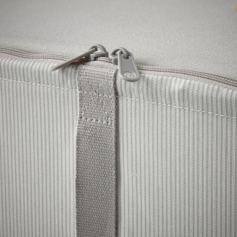 IKEA HEMMAFIXARE ХЕММАФИКСАРЕ, чехол для хранения, Полосатая ткань / белый / серый, 44x51x19 см 205.039.10 фото №4