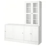 IKEA HAVSTA ХАВСТА, комбінація для зберіг з розсув двер, білий, 202x47x212 см 395.348.36 фото