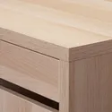 IKEA MICKE МИККЕ, тумба с ящиками на колесах, белый крашеный дуб, 35x75 см 204.926.95 фото thumb №2