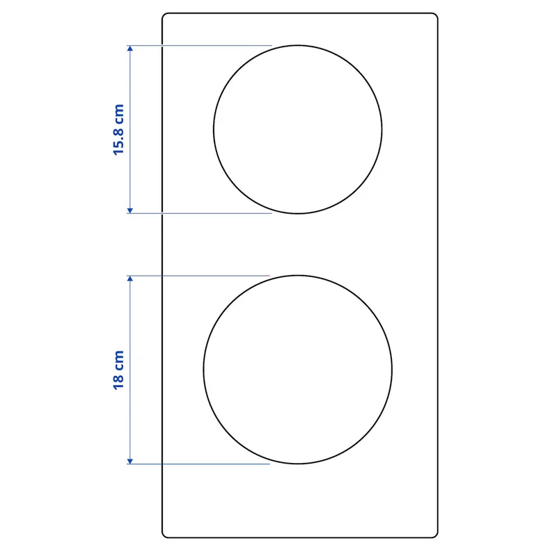 IKEA TILLREDA, портативная индукционная плита, 2 зоны белого цвета 705.931.21 фото №5