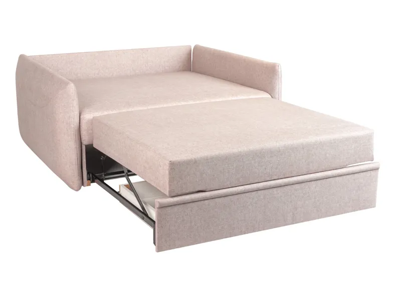 BRW Двухместный диван-кровать Sevo с ящиком для хранения велюровый бежевый SO2-SEVO-2FBK-G1_BD60D8 фото №5