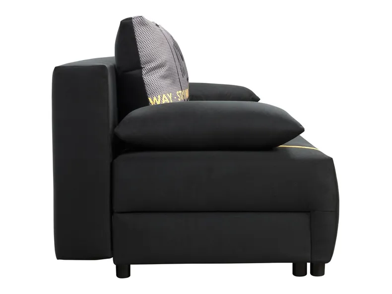 BRW Зональний тримісний диван-ліжко з ящиком для зберігання чорний, Маніла 18 SO3-ZONE-LX_3DL-G2_BD5E07 фото №6