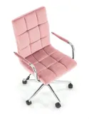 Крісло комп'ютерне офісне обертове HALMAR GONZO 4, рожевий оксамит фото thumb №5