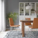 IKEA LILLÅNÄS ЛИЛЛОНЭС, стул, хром / золотисто-коричневый 405.348.02 фото thumb №2