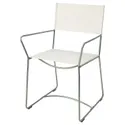 IKEA HÖGALT ХЕГАЛТ, стілець, сріблястий / дльвсборгський бежевий 505.514.24 фото thumb №1