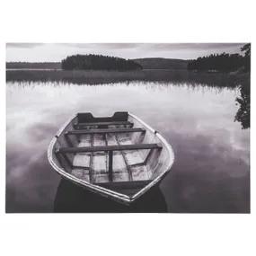 IKEA BILD БИЛЬД, постер, Лодка на озере Финнсйён, 91x61 см 004.422.58 фото