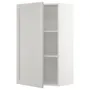 IKEA METOD МЕТОД, навесной шкаф с полками, белый / светло-серый, 60x100 см 494.580.64 фото