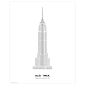 IKEA BILD БИЛЬД, постер, Эмпайр-стейт-билдинг, Нью-Йорк, 40x50 см 405.817.04 фото