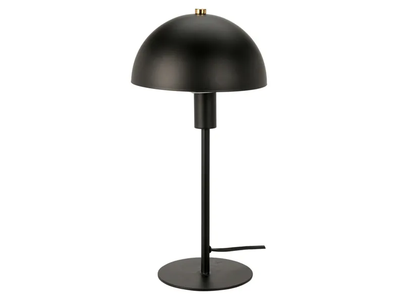 BRW Грибная металлическая настольная лампа черного цвета 093022 фото №1