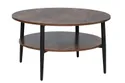Журнальний стіл SIGNAL ELLA A коричневий рустикальний / чорний 80х45 см фото thumb №3