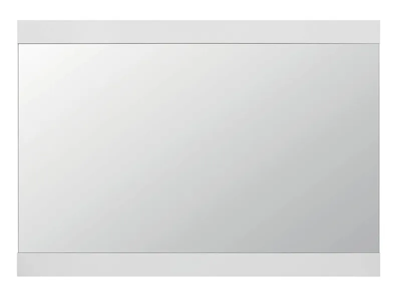 BRW Настенное зеркало Flames 92x66 см белое, белый/высокоглянцевый белый LUS/7/9-BI/BIP фото №1