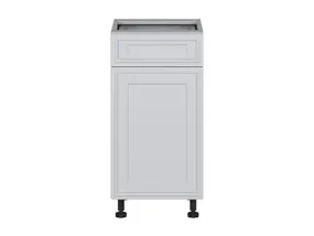 BRW Нижний кухонный шкаф Верди 40 см левый с ящиком с плавным закрытием светло-серый матовый, греноловый серый/светло-серый матовый FL_D1S_40/82_L/STB-SZG/JSZM фото