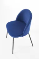 Кухонний стілець HALMAR K314 - чорні, оббивка - темно-синя фото thumb №7