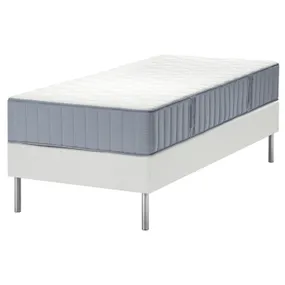 IKEA LYNGÖR ЛИНГЁР, тахта, Vågstranda medium hard / light blue white, 90x200 см 595.540.79 фото