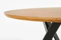 Кухонний стіл HALMAR MOZAMBIK 120x120 см, стільниця - дуб золотий, каркас - чорний фото thumb №13