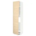 IKEA METOD МЕТОД, висока шафа для холодиль, 3 дверцят, білий / АСКЕРСУНД під світлий ясен, 60x60x240 см 194.697.90 фото thumb №1
