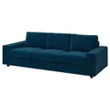 IKEA VIMLE ВИМЛЕ, чехол на 3-местный диван, с широкими подлокотниками/Djuparp темно-зелено-голубой 794.326.66 фото thumb №2
