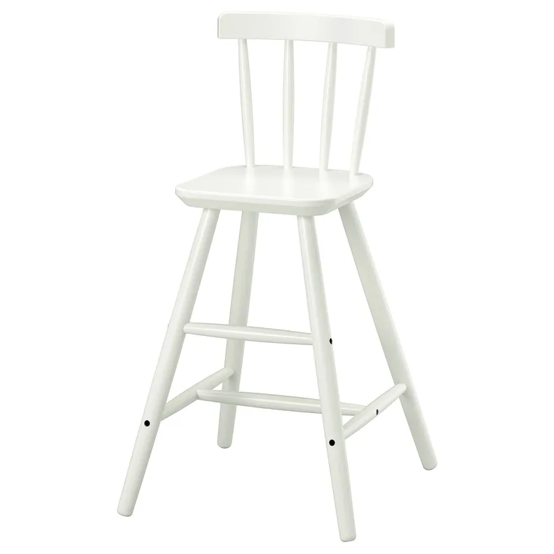 IKEA AGAM АГАМ, стілець дитячий, білий 902.535.35 фото №1