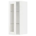 IKEA METOD МЕТОД, навесной шкаф / полки / стеклян дверца, белый Энкёпинг / белая имитация дерева, 30x80 см 894.735.00 фото thumb №1