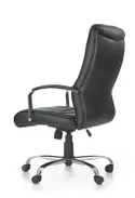 Крісло комп'ютерне офісне обертове HALMAR TEKSAS чорний - шкіра фото thumb №4