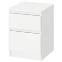 IKEA KULLEN КУЛЛЕН, комод із 2 шухлядами, білий, 35x49 см 803.092.41 фото thumb №1
