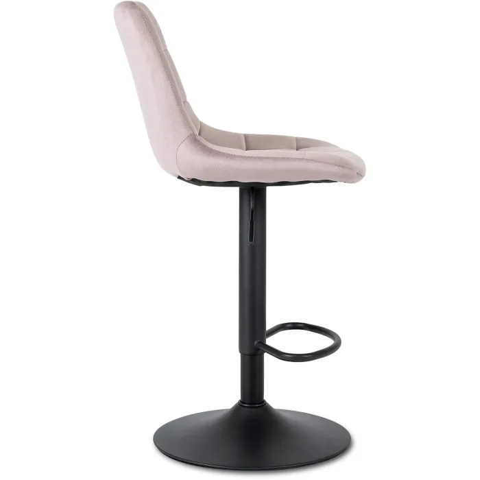 Барний стілець оксамитовий MEBEL ELITE ARCOS 2 Velvet, рожевий фото №8