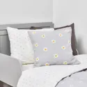 IKEA NATTSLÄNDA НАТТСЛЕНДА, чохол на подушку, орнамент квіти сірий/білий, 50x50 см 305.080.40 фото thumb №5