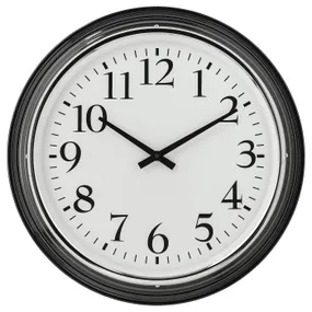 IKEA BRAVUR БРАВУР, настенные часы, низкое напряжение / черный 605.404.73 фото