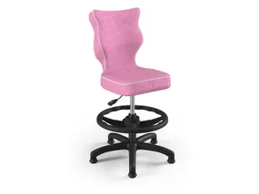 BRW Дитячий стілець на підставці для ніг рожевий, розмір 4 OBR_PETIT_CZARNY_ROZM.4_WK+P_VISTO_8 фото