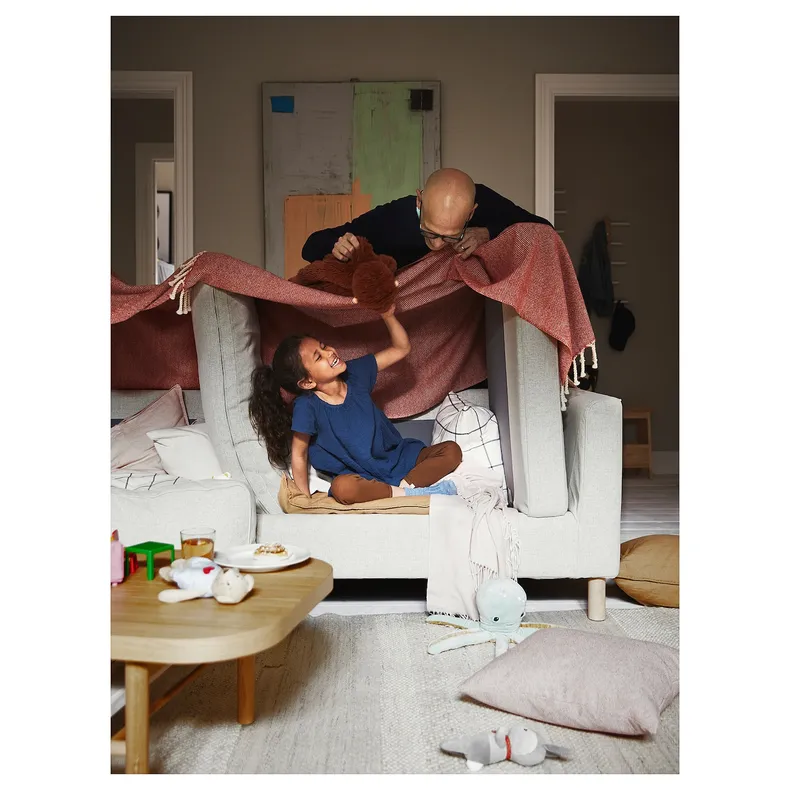 IKEA PÄRUP ПЕРУП, 2-місний диван, ГУННАРЕД бежевий 093.891.76 фото №2