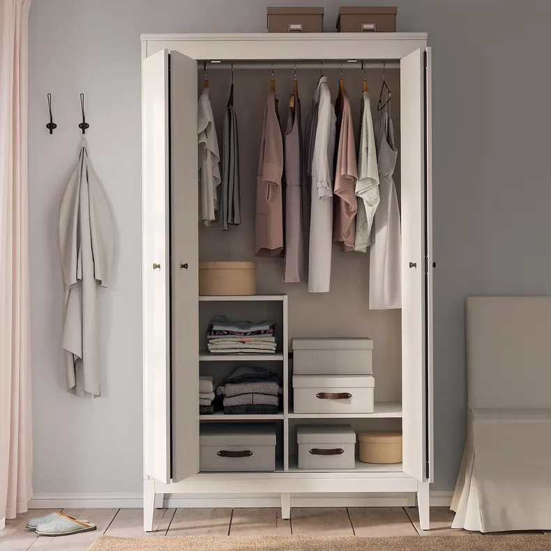 IKEA IDANÄS ІДАНЕС, гардероб, комбінація, білий, 180x59x211 см 893.882.91 фото №5