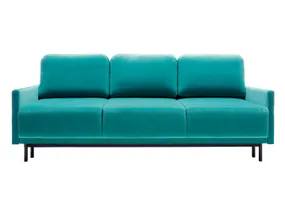 BRW Тримісний диван-ліжко розкладний оксамитовий BRW SOLO з ящиком для зберігання, бірюзовий SO3-SOLO-3DL-G1_B418F4 фото