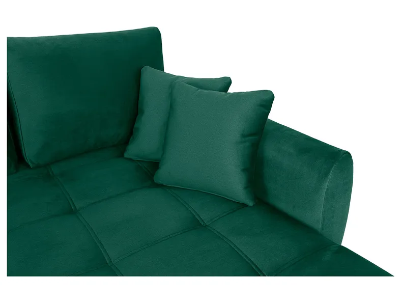 BRW Кутовий диван Asturia правобічний розкладний з ящиком для зберігання велюровий зелений NA-ASTURIA-2F.RECBK-GA_BBF2F0 фото №4
