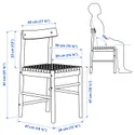 IKEA NACKANÄS НАККАНЭС / NACKANÄS НАККАНЭС, стол и 4 стула, акация, 140 см 694.675.62 фото thumb №12