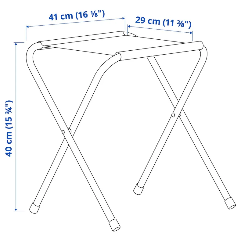 IKEA STRANDÖN СТРАНДЕН, складаний табурет, зелений 305.758.45 фото №5