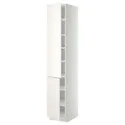 IKEA METOD МЕТОД, висока шафа із полицями / 2 дверцят, білий / ВЕДДІНГЕ білий, 40x60x220 см 394.685.20 фото thumb №1