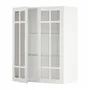 IKEA METOD МЕТОД, навесной шкаф / полки / 2стеклян двери, белый / Стенсунд белый, 80x100 см 994.676.31 фото