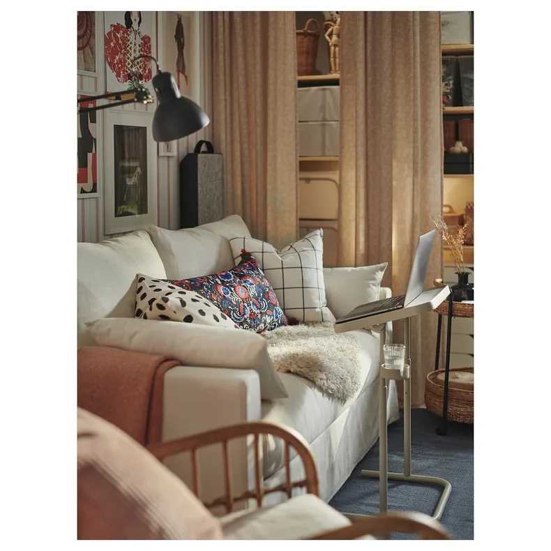 IKEA HYLTARP ХЮЛЬТАРП, 2-місний диван-ліжко, Гранулят натуральний 294.896.03 фото №4