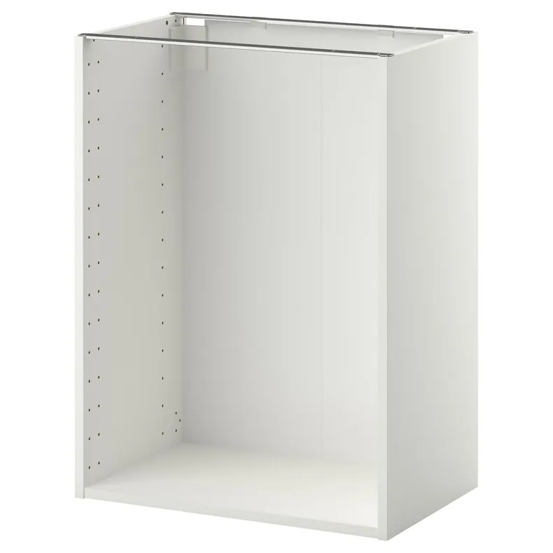 IKEA METOD МЕТОД, каркас напольного шкафа, белый, 60x37x80 см 502.056.31 фото №1