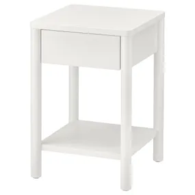 IKEA TONSTAD ТОНСТАД, приліжковий столик, вершки, 40x40x59 см 805.100.07 фото
