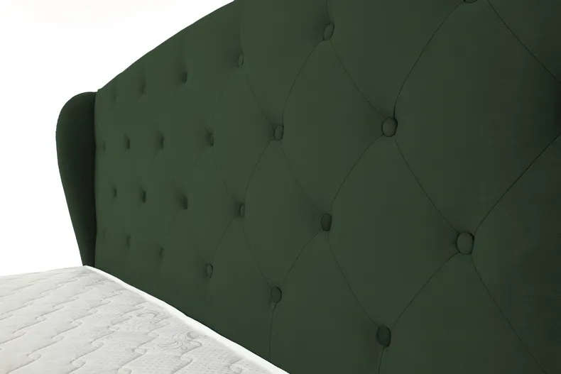Двуспальная кровать с ящиками HALMAR SABRINA 160x200 см темно-зеленая фото №5