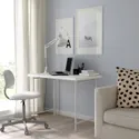 IKEA LINNMON ЛИННМОН / SPÄND СПЭНД, письменный стол, белый, 100x60 см 695.638.65 фото thumb №4