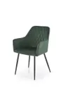 Кухонний стілець HALMAR K558 темно-зелений фото