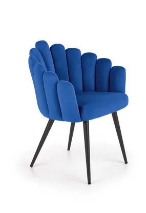 Кухонний стілець HALMAR K410 темно-синій (1шт=1шт) фото